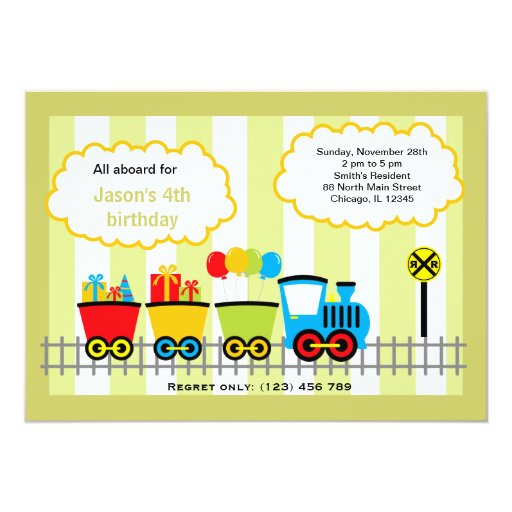 Train Birthday Card | Zazzle