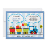 Train Birthday Personalized Invite