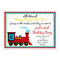 Train Birthday Invitations invitations