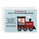 Train Birthday Party Invitation