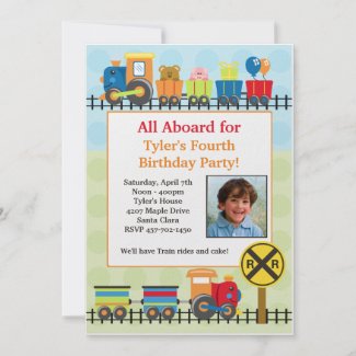 Train Birthday Party on Train Birthday Party Invitation Invitation