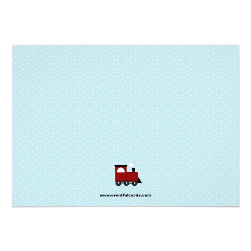 Train Birthday Party Invitation