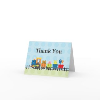 Train Birthday Party Invitation card