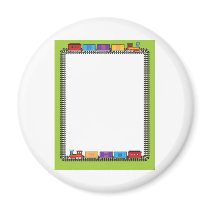Train Border magnets by mariabellimages Train Border magnets