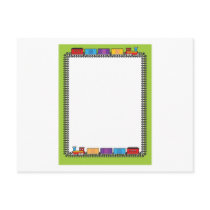 Train Border postcards by mariabellimages Train Border postcards