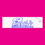 Train Boy Bumper Stickers