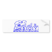 Train Boy Bumper Stickers