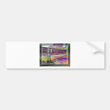 train bumper sticker