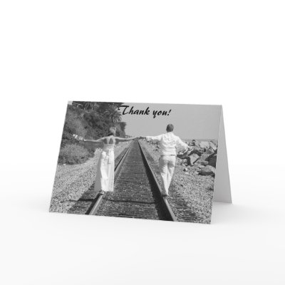 Train BW, Thank you! Card