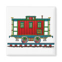 Train Caboose Car Magnets