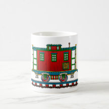 Train Caboose Car Railroad Mugs