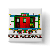 Train Caboose Car Railroad Pins