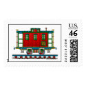 Train Caboose Car Railroad Stamps
