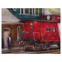 Train - Caboose - End of the line Flyer Design
