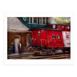 Train - Caboose - End of the line Postcards