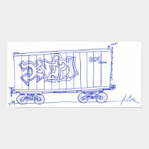 Train Car Drawing Print