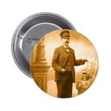 Train Conductor Pinback/Button