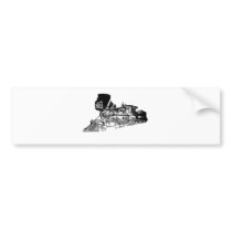 Train Drawing Design Bumper Sticker
