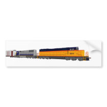 Train Engine: Classic Color Scheme: bumper stickers by spiritswitchboard Train Engine: Classic Color Scheme: bumper stickers