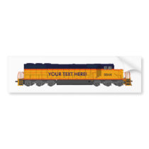 Train Engine: Classic Color Scheme: Bumper Stickers