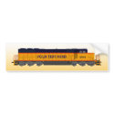 Train Engine: Classic Color Scheme: Bumper Sticker bumper stickers