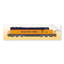 Train Engine: Classic Color Scheme: Bumper Sticker bumper stickers by spiritswitchboard Train Engine: Classic Color Scheme: Bumper Sticker bumper stickers