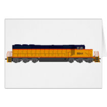 Train Engine: Classic Color Scheme: Card