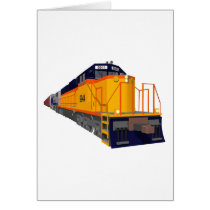 Train Engine: Classic Color Scheme: Greeting Cards
