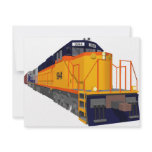 Train Engine: Classic Color Scheme: Personalized Invite