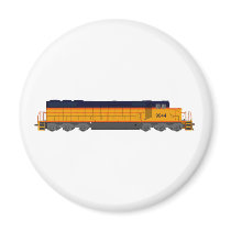 Train Engine: Classic Color Scheme: Refrigerator Magnets