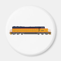 Train Engine: Classic Color Scheme: Refrigerator Magnets