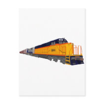 Train Engine: Classic Color Scheme: Postcard