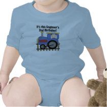 Train Engineer 2nd Birthday Tshirts and Gifts