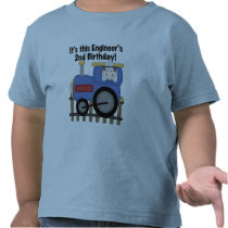 Train Engineer 2nd Birthday Tshirts and Gifts