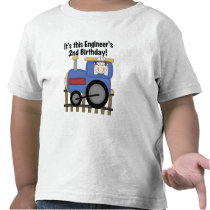 Train Engineer 2nd Birthday Tshirts and Gifts