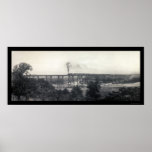Train From Chicago Photo 1914 Print