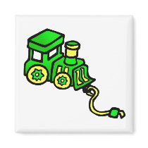 train green refrigerator magnets