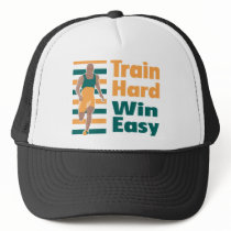Train Hard Win Easy hats