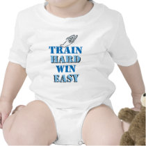Train hard  Win Easy - Track and Field t-shirts