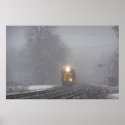 Train Headlights in a Squall posters