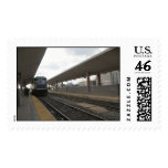 Train in Downtown Los Angeles postage