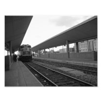 Train in Downtown Photo Art
