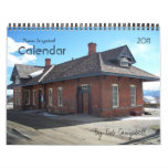Train Inspired Wall Calendar