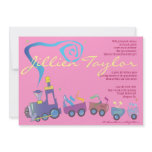 Train Jewish Baby Naming Invitation Hebrew Girl