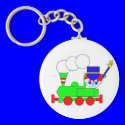 Train keychains