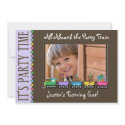 Train Kid's Birthday Party Invitation