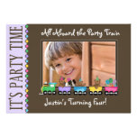 Train Kid's Birthday Party Invitation