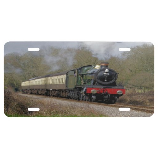 Train License Plate Zazzle