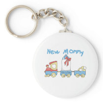 Train New Mommy of Boy tshirts and Gifts Key Chains