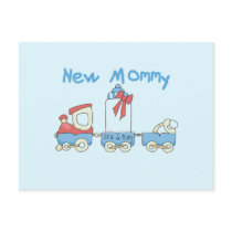 Train New Mommy of Boy tshirts and Gifts Postcard
